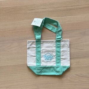 Trader Joe's Mint Green Canvas Tote